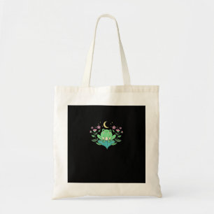 Cottagecore Goblincore Mondblumen Wald Frosch Mu Tragetasche