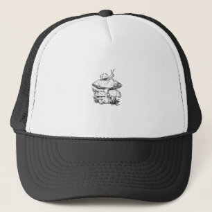 Cottagecore Goblincore Pilz Schnecke Truckerkappe