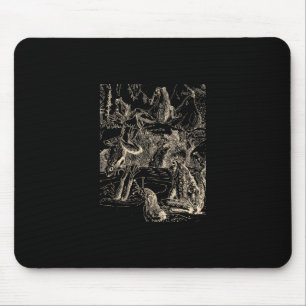 Cottagecore Goblincore Teich Schnecke Schwimmen Fr Mousepad