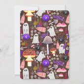 Cottagecore Halloween Ghouls Dark Einladung (Rückseite)