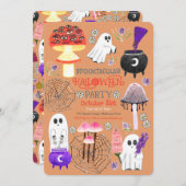 Cottagecore Halloween Ghouls Einladung (Vorne/Hinten)