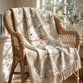 Cottagecore-Hasen-Charm-Babydecke Decke