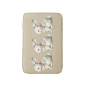 Cottagecore-Hasen-Charm Badematte (Vorderseite Vertikal)