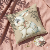 Cottagecore-Hasen-Charm Kissen
