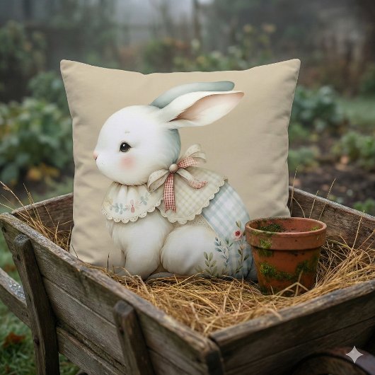 Cottagecore-Hasen-Charm Kissen