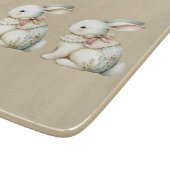 Cottagecore-Hasen-Charm Schneidebrett (Ecke)