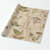 Cottagecore Herbarium Wrap Geschenkpapier (Ungerollt)
