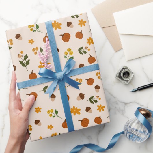 Cottagecore Herbstmuster Geschenkpapier (Schenken)