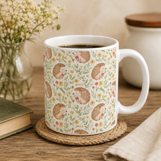 Cottagecore-Igel Kaffeetasse