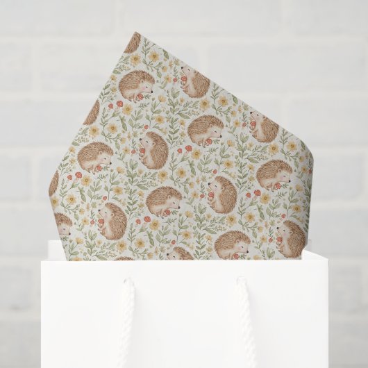 Cottagecore-Igel  Seidenpapier (Geschenktüte)