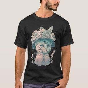 Cottagecore-Katze Vintage Retro-Katze in einem Pil T-Shirt