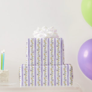 Cottagecore Lavendel Blumenverpackungspapier Geschenkpapier