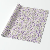 Cottagecore Lavendelzweig Botanik Geschenkpapier (Ungerollt)