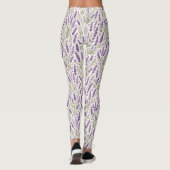 Cottagecore Lavendelzweig Botanik Leggings (Rückseite)