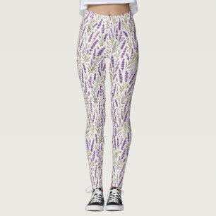 Cottagecore Lavendelzweig Botanik Leggings