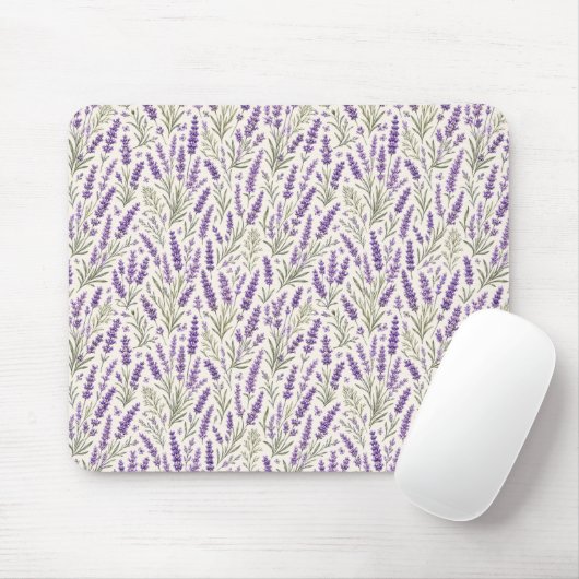 Cottagecore Lavendelzweig Botanik Mousepad (Mit Mouse)