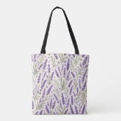 Cottagecore Lavendelzweig Botanik Tasche (Rückseite)