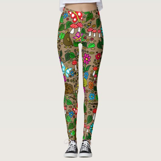 Cottagecore-Leggings Leggings (Vorderseite)