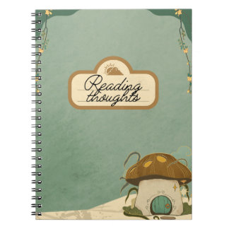 Cottagecore-Lesetagebuch-Notizbuch Notizblock