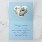 Cottagecore Liebesbriefe Blaue Postbox Karte (Innenseite)