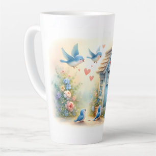 Cottagecore Liebesbriefe Blaue Postbox Milchtasse