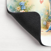 Cottagecore Liebesbriefe Blaue Postbox Mousepad (Ecke)
