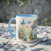 Cottagecore Liebesbriefe Blaue Postbox Tasse