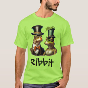 Cottagecore Lustiger viktorianischer Frosch-Pärche T-Shirt