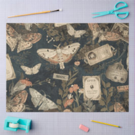 Cottagecore Mondschmetterling Botanik Apotheke Seidenpapier