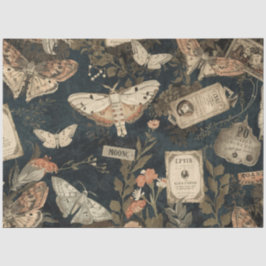 Cottagecore Moon Moth Botanicals Apothecary Seidenpapier