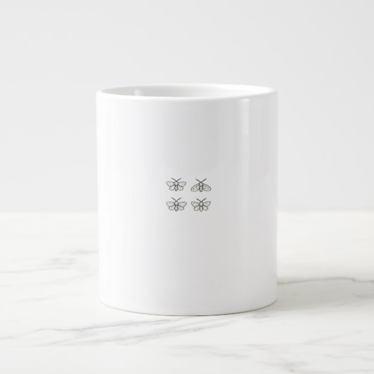 Cottagecore Moths Classic Jumbo-Tasse (Vorderseite)