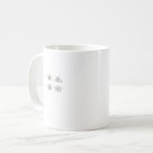 Cottagecore-Motten Klassik Kaffeetasse (Vorderseite Links)