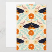 Cottagecore-Mottenmuster-Kunst | Retro-Blumendesig (Vorne/Hinten)