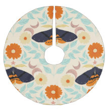 Cottagecore-Mottenmuster-Kunst | Retro-Blumendesig