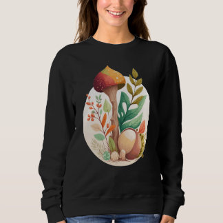 Cottagecore Mushroom Botanical Floral Forest Plant Sweatshirt