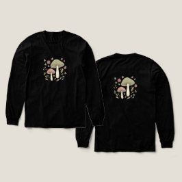 Cottagecore Mushroom Botanical Graphic Tri-Blend Shirt