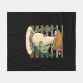 Cottagecore Mushroom Forest Toad Goblincore Mycolo Fleecedecke (Vorderseite (Horizontal))