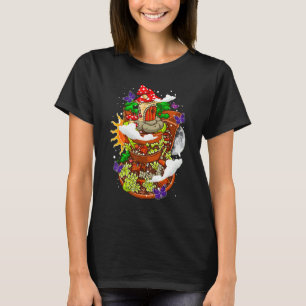 CottageCore Mushroom House Garden Hütte T-Shirt