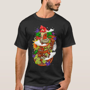 CottageCore Mushroom House Garden Hütte T-Shirt