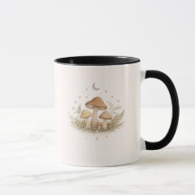 Cottagecore Mushroom Mug – Fairy Aesthetic Coffee