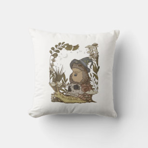 Cottagecore Pilz Botanical Hexenfrosch Goblinc Kissen