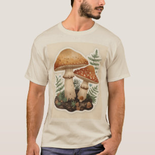 Cottagecore-Pilz-Botanik-Natur-Ästhetik-T-Shirt T-Shirt