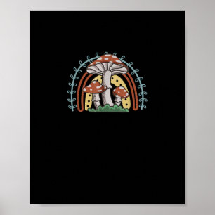 Cottagecore Pilz Goblincore Mykologie Natureco Poster