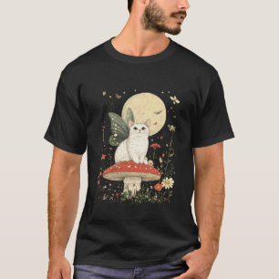 Cottagecore-Pilz-Katz-Feenkätzchen T-Shirt