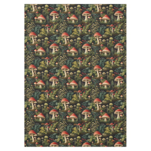 Cottagecore-Pilz-Tischdecke Rustikale Naturstimmun Tischdecke