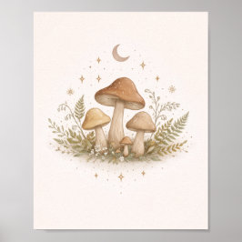Cottagecore-Pilz-Wandkunst – Poster