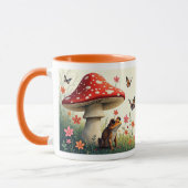 Cottagecore Pilze und Frosch Tasse (Links)