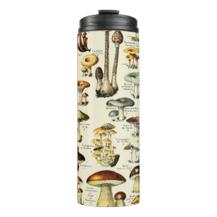 Cottagecore-Pilze Vintage-Naturforscher Thermosbecher