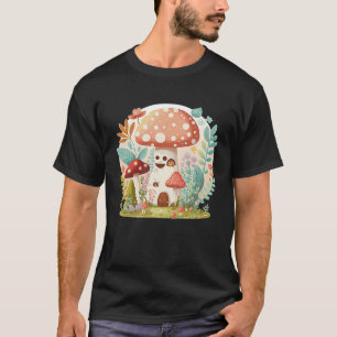 Cottagecore Pilzhaus Süßer Wald T-Shirt