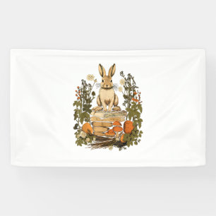 Cottagecore Rabbit Reading Aesthetic Book Outfit f Banner